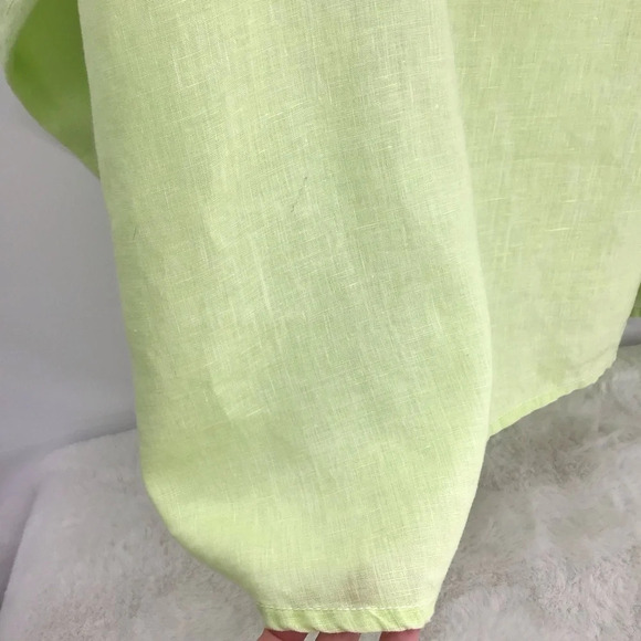 Tommy Bahama Men’s Relax 100% Linen Button-Down Shirt Light Green Size 4XT - Picture 8 of 9